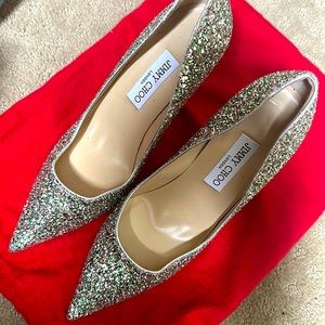 Sparkly jimmy choo shoes